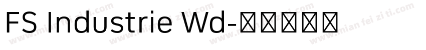 FS Industrie Wd字体转换
